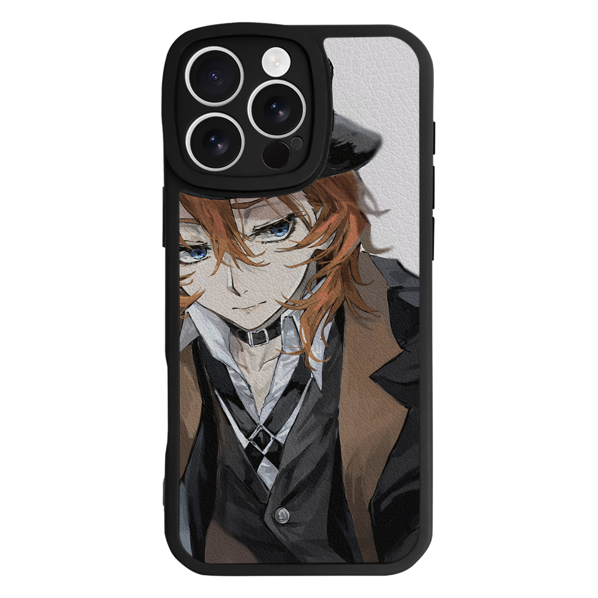 （画像用） 文豪ストレイドッグス Bungo Stray Dogs 【iPhone 16シリーズ対応】シリコンスマホケース（レザー調） 材質：シリコン